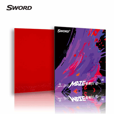 SWORD世奥得2026年新款紫美则MAZE高粘型反胶快攻弧圈打底套胶